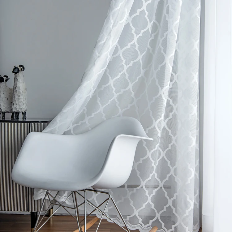 Cheap window thermal curtain s fold sheer curtain high quality living room S fold curtain
