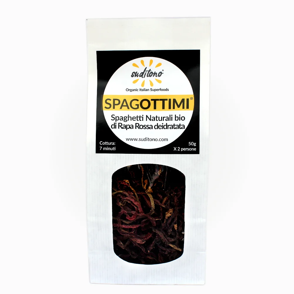 Stock 40 pieces - Organic spaghetti 100% vegetables SPAGOTTIMI RED BEETROOT gluten free dry noodles 40pcs