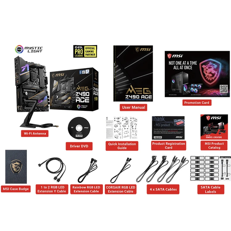 MSI MEG Z490 ACE Motherboard Intel Z490, LGA 1200 Socket