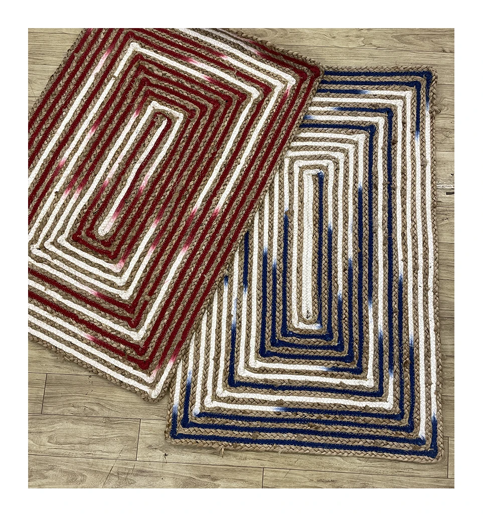 Akibaba Rug SEA SKY C136 Customisable Flat Weave Area Rugs Sets Handcrafted Bespoke ...
