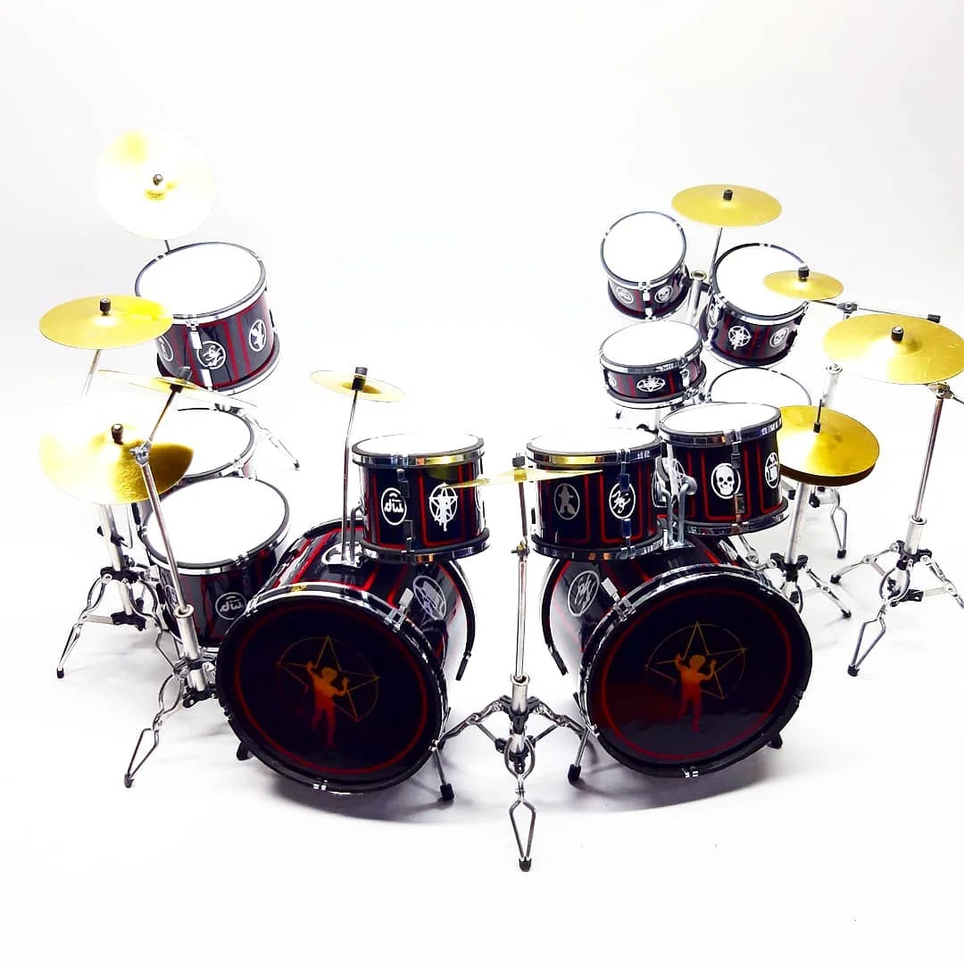 Neil Pearts Rush R30 Black Drum Set Miniature [miniature Drum Set/neil ...