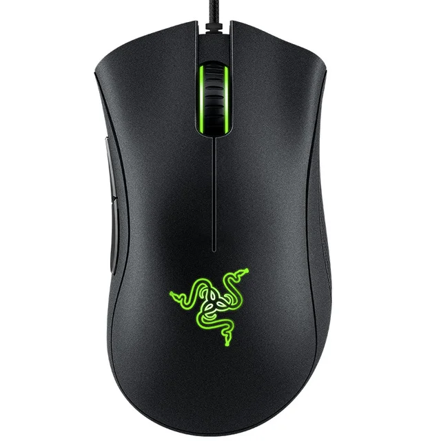 Computer Gaming Mouse 4G Optical Sensor RGB Razer Deathadder Essential Wired Mouse Pc Programmable Usb Plastic 6400 DPI 10pcs