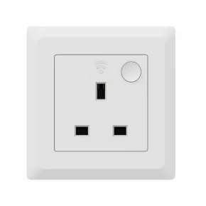 Smart Power One Outlet Receptacle Zigbee Wall Socket UK Small BMS System Zigbee Socket