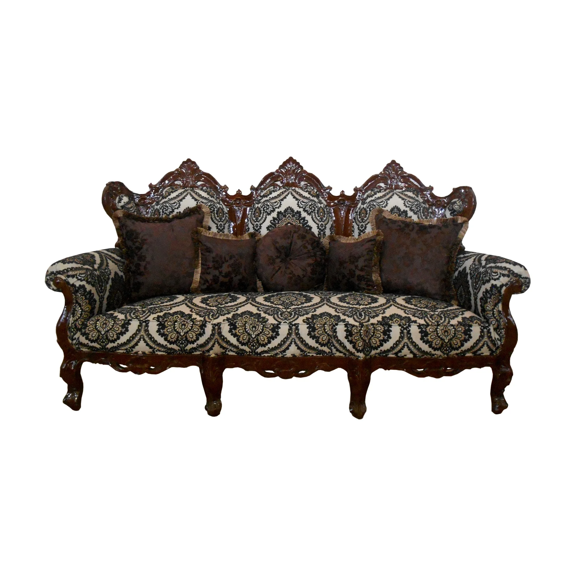 Living Room Teak Sofas With Antique Carving Furniture Style Buy