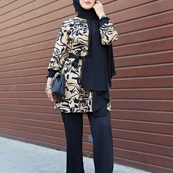 2022 New Season 2 Piece Aerobin Set Islamic Clothing Turkish Dresses Modest  Fashion Abaya Tunic Hijab Modest Dress - Buy Muslim Dress / Abaya / Modest Dress  Women /modest Clothing,Muslim Hijab Dress /