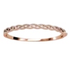 Brass With 18k Rose Gold Plated Delicate Women Bangle