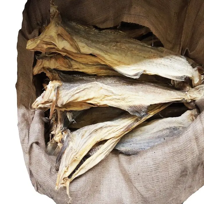 2021 Sales Norwegian Stockfish Large 50/70cm Dried Cod Half Bale 50