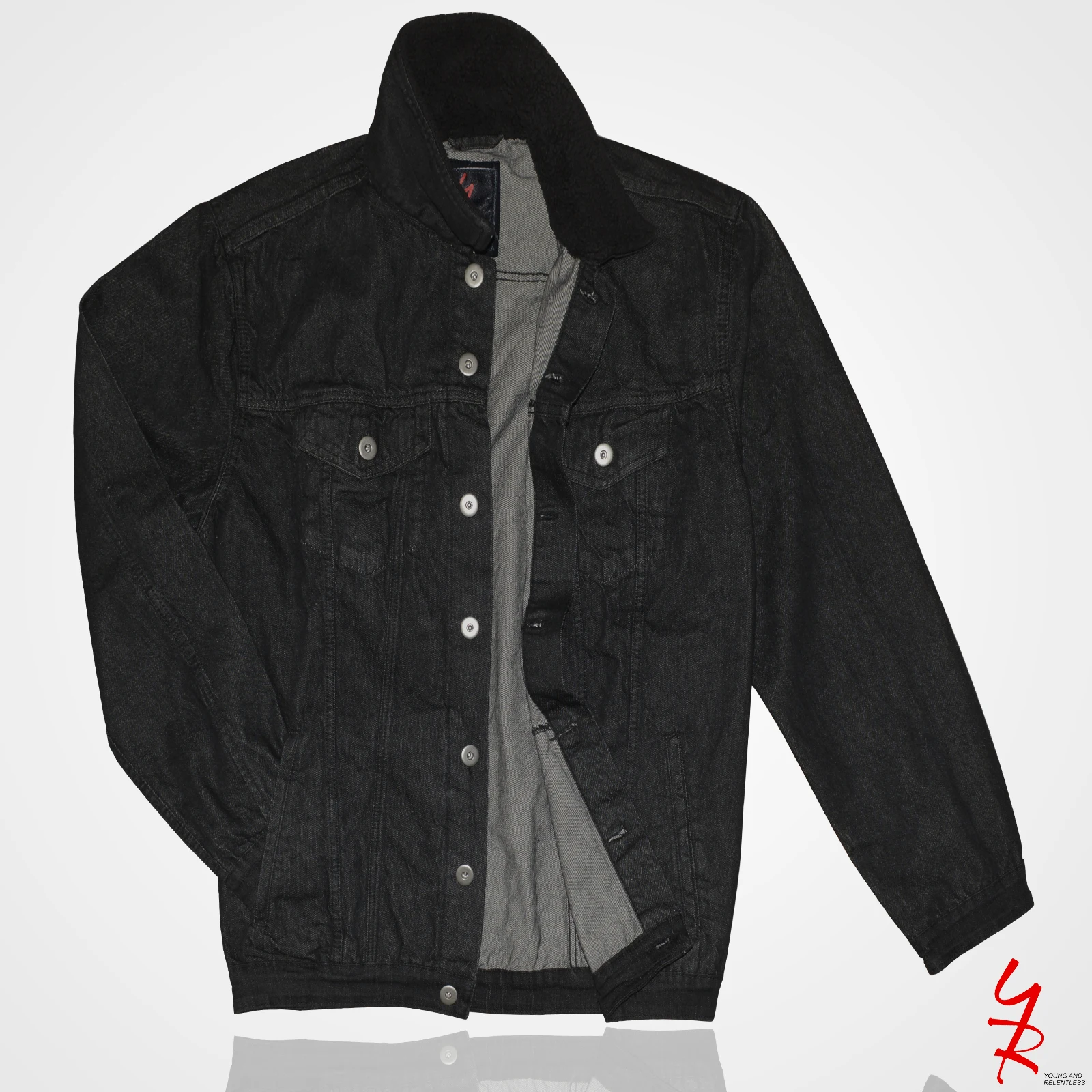 black denim jacket 3xl