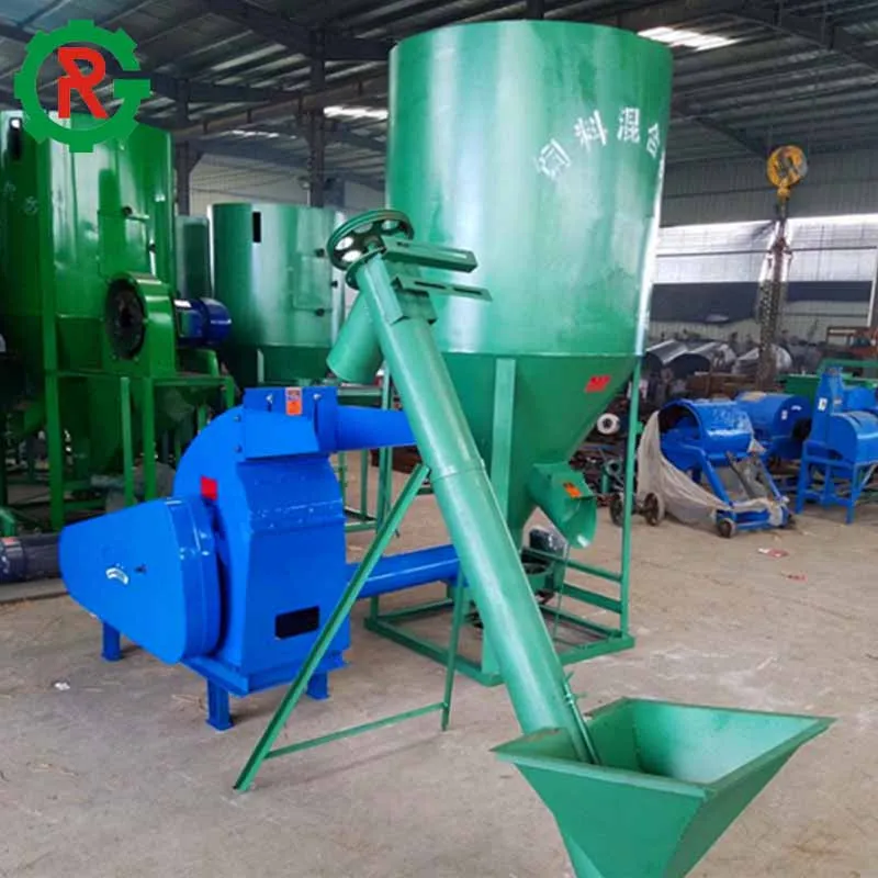 Pig Cow Cattle Feed Mixer Grinder Machine