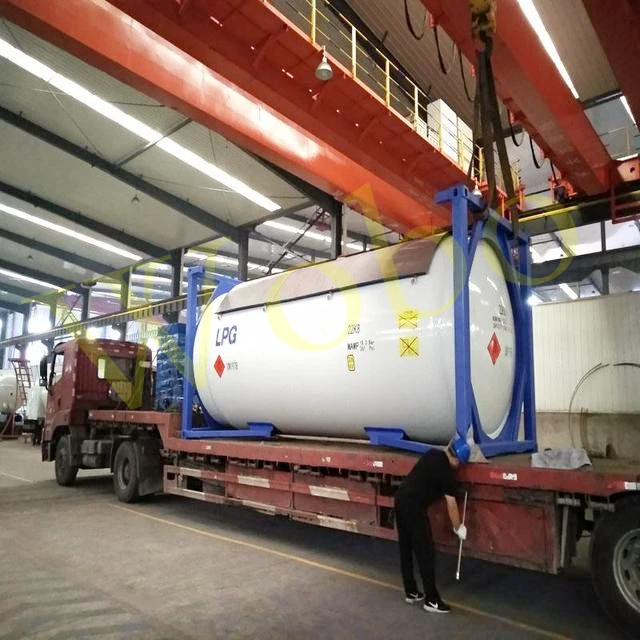 Skid Mounted ISO Container LPG Bullet Tank LPG Gas Storage Tank for Transport Truck