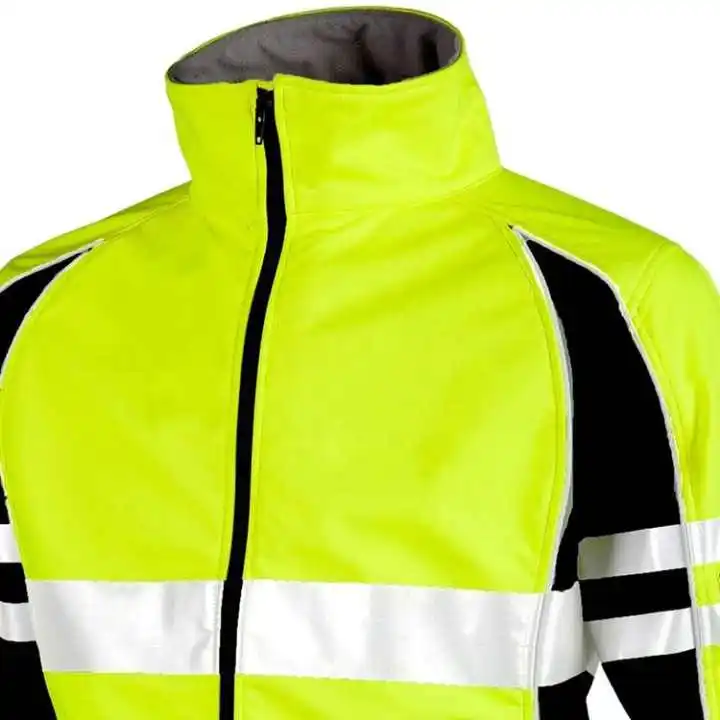 Reflective Security Traffic Fluorescent Hi Vis High Viz Visibility Workwear Safety Work Class 3 Jacket