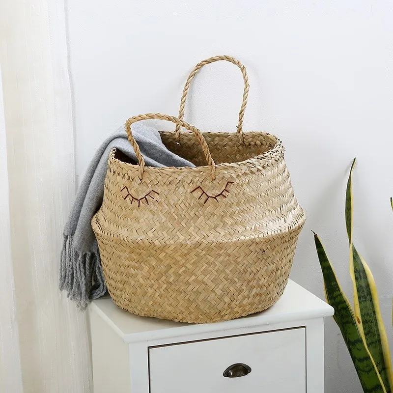 Новая дизайнерская складная корзина с помпоном из Вьетнама. Анджелина + 84327746158