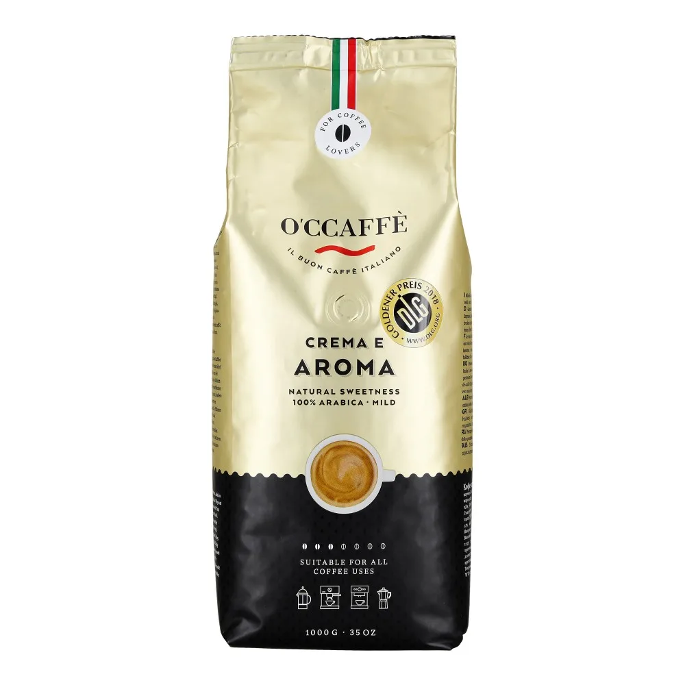 
Espresso Creme e Aroma - 100% Arabica Italian Espresso Beans - Made in Italy - For home use and moka pot 