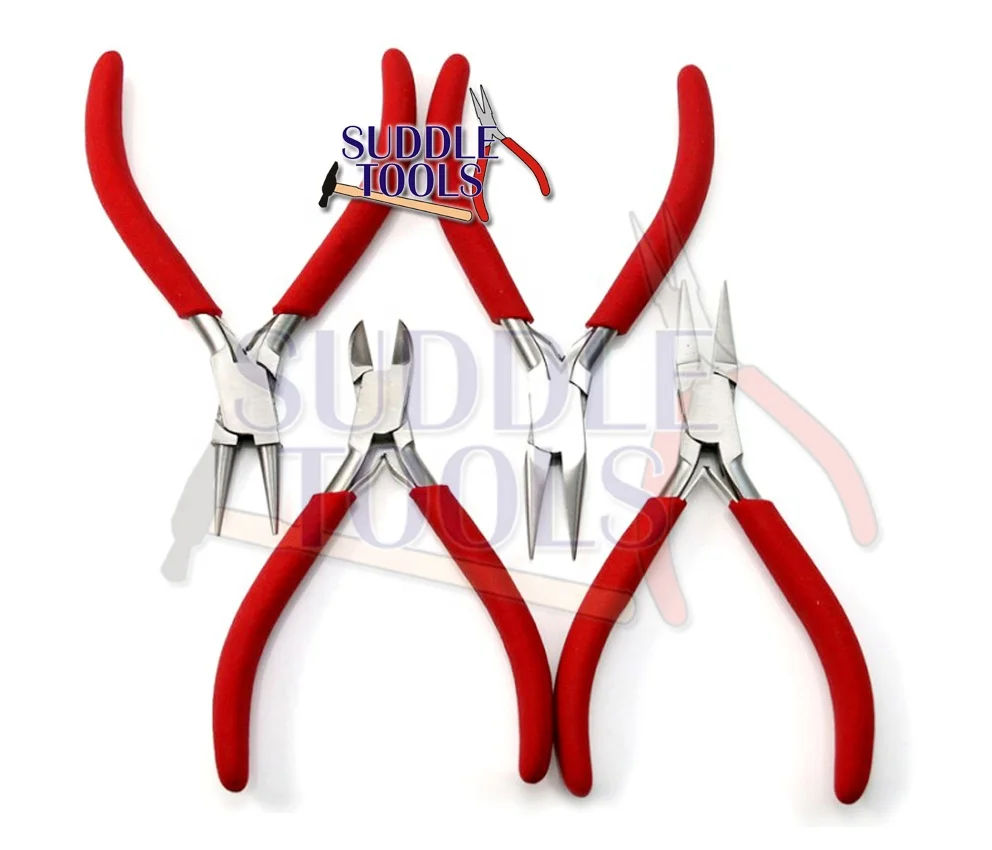 FACTORY DIRECT PRICE BASIC JEWELRY PLIERS DIY JEWELLERY MAKING TOOLS SET for BEGINNERS STUDENTS LEARNERS PROFESSIONALS  S.STEEL