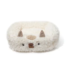 Pet Bed for Puppy and Cats in Super Plush Self-Warming Material Soft Cushion, Fun Design, Private Cat Cave and Dog