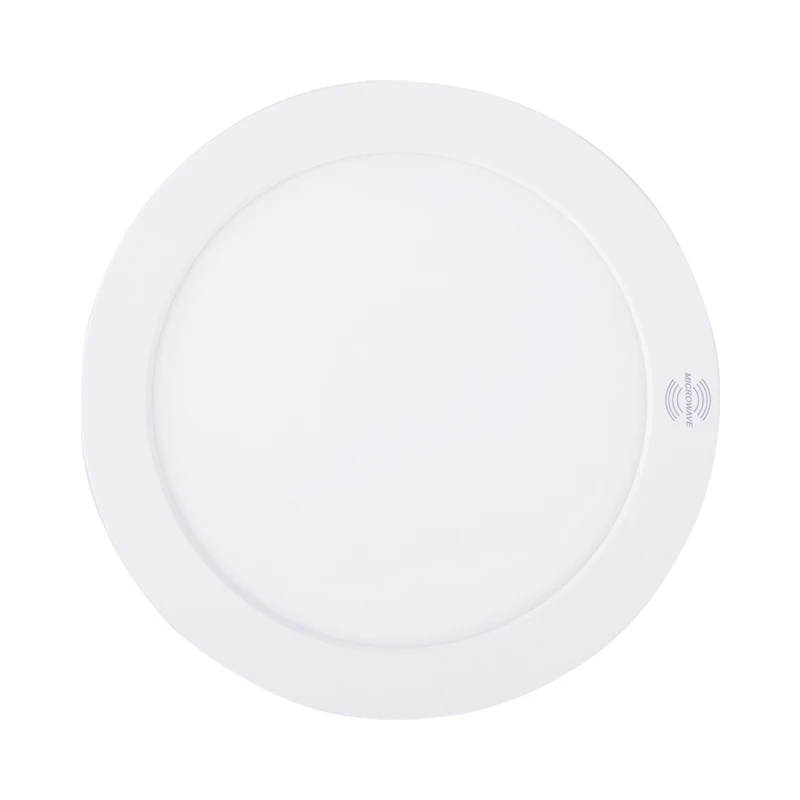 Radar Sensor Multifunctional Dial Dimming Led Flat Round Panel Light ultra Slim Surface Mount Recessed