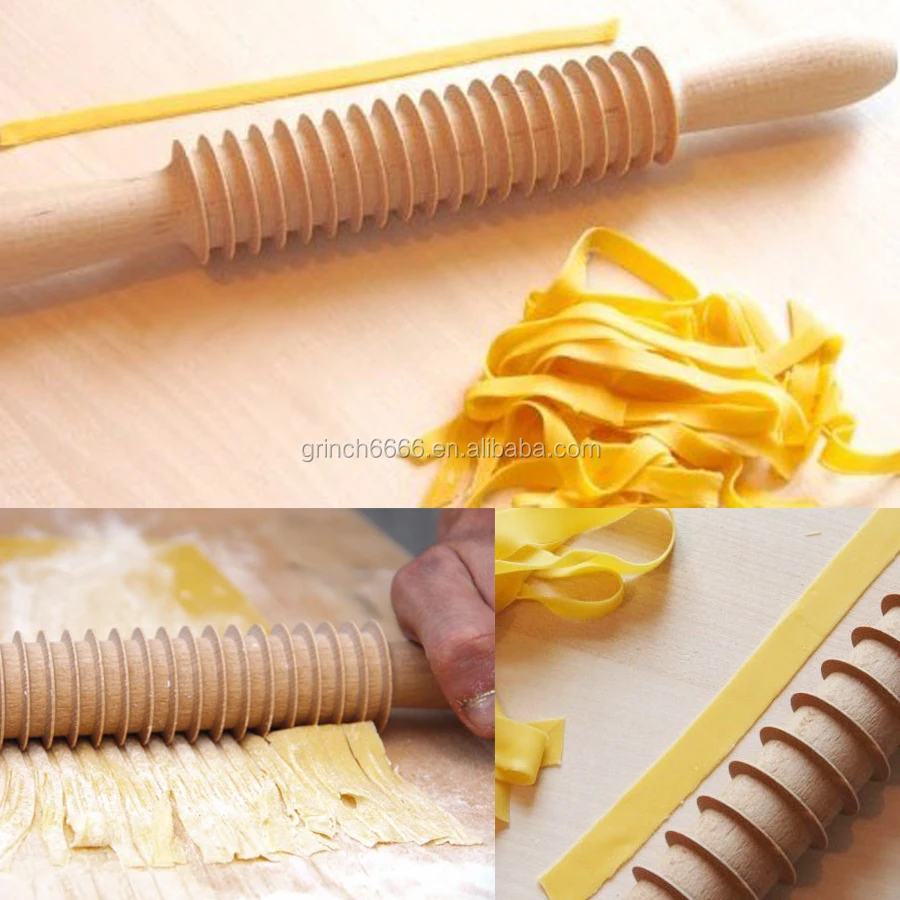 Beech Wood Fettuccine Pasta Cutter Noodle Lattice Roller - Temu