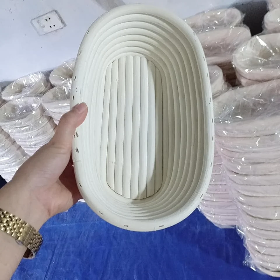 Round Bread Proofing Basket With Liner For Natural Rising Large Rattan