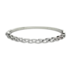 Brass With 18k White Gold Plated Delicate Women Bangle