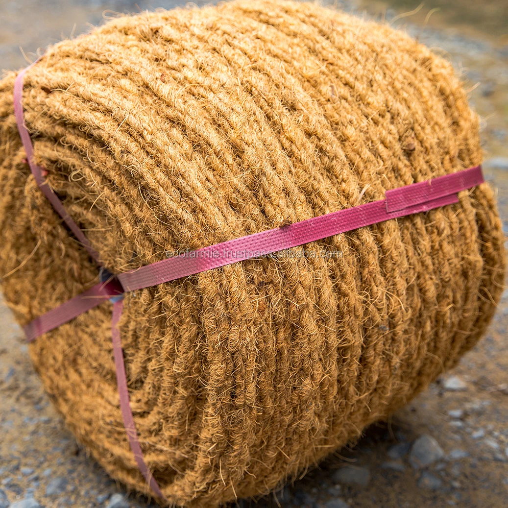 BROWN COCONUT COIR TWINE/ COCO FIBER ROPES FOR EXPORT