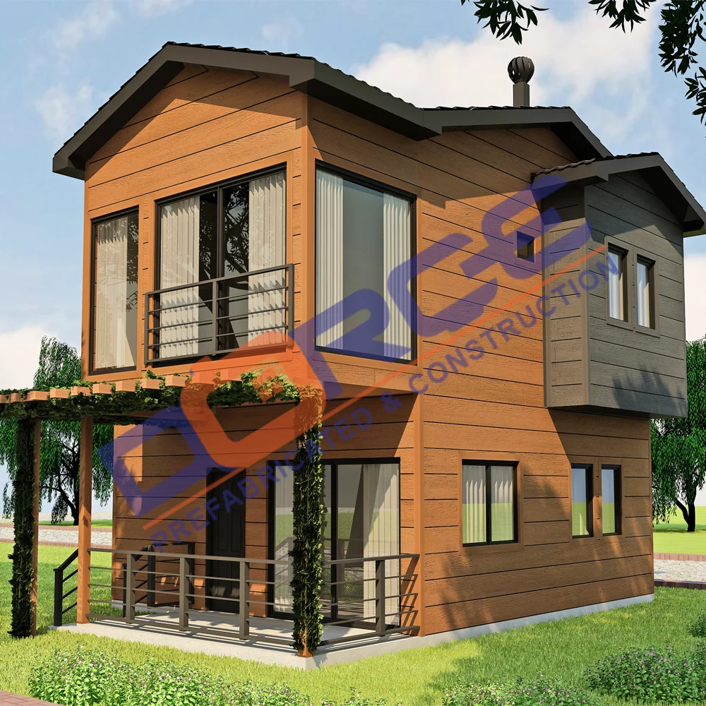 Prefab Two Storey House Prefab Houses Villa 121 58 M2 Buy Prefab Two Storey House Prefab Houses Villa House Prefabricated Module Prefabricated Homes Prefab Metal Structure Frame Fabricated Container Foldable Container House Accommodation Container