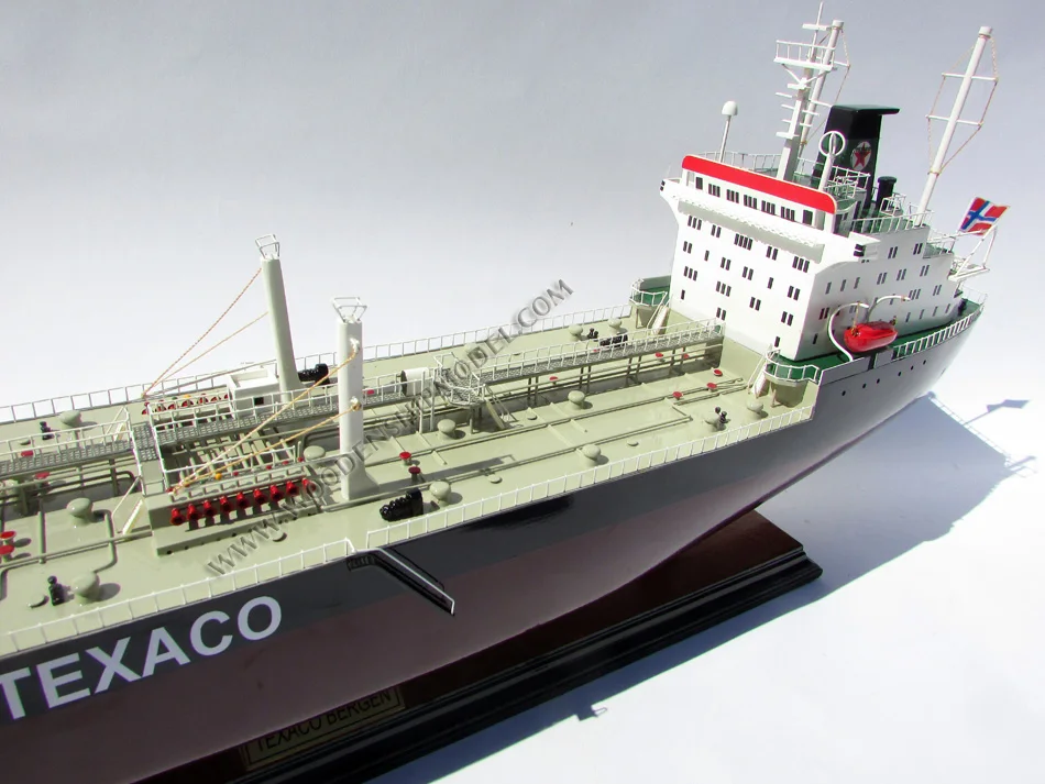 TEXACO STOCKHOLM/BERGEN/BALTIC Wooden Tanker Ship Model Elegant Inflatable Toy Accessory