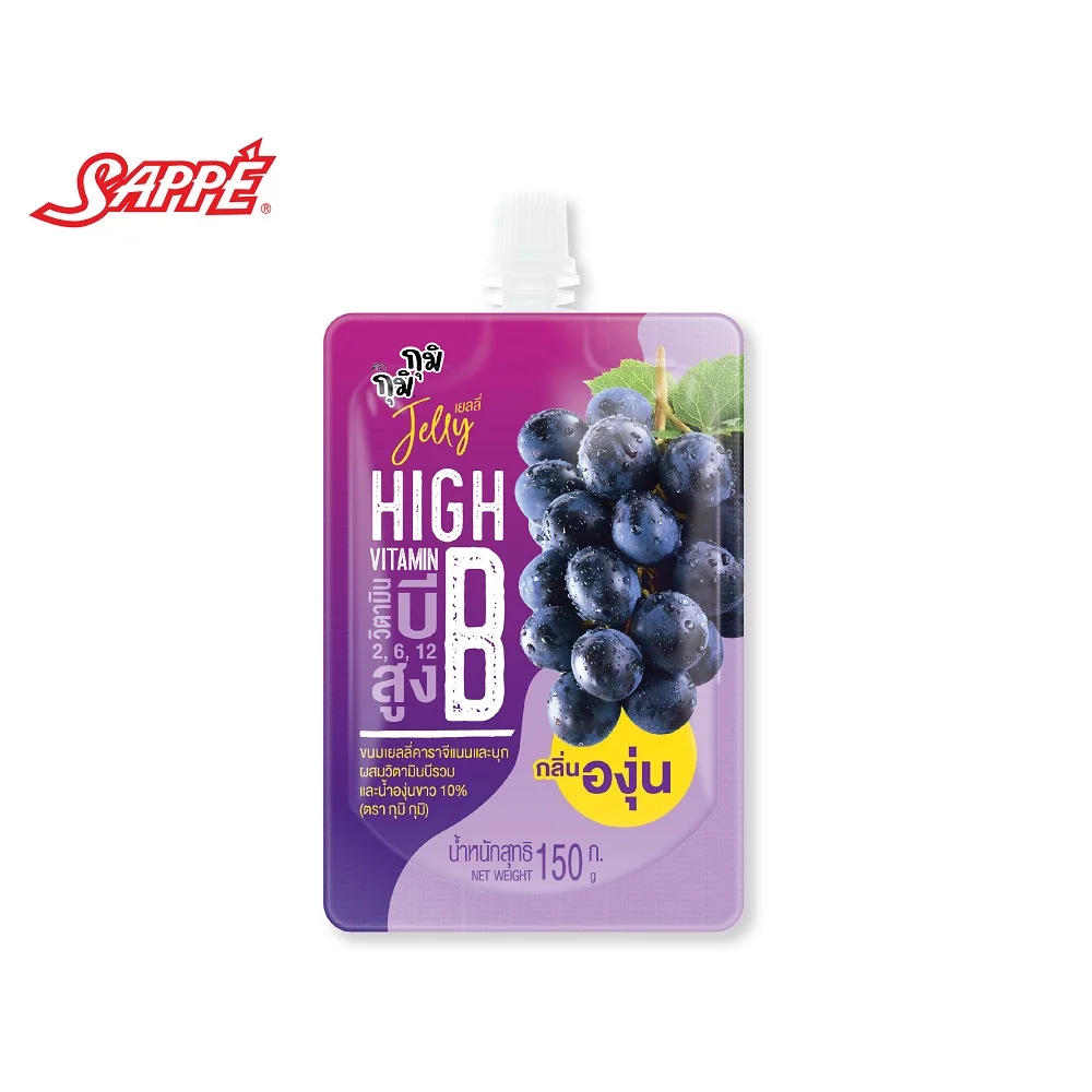 fruity grape flavor jelly drink with weight 150g in pouch