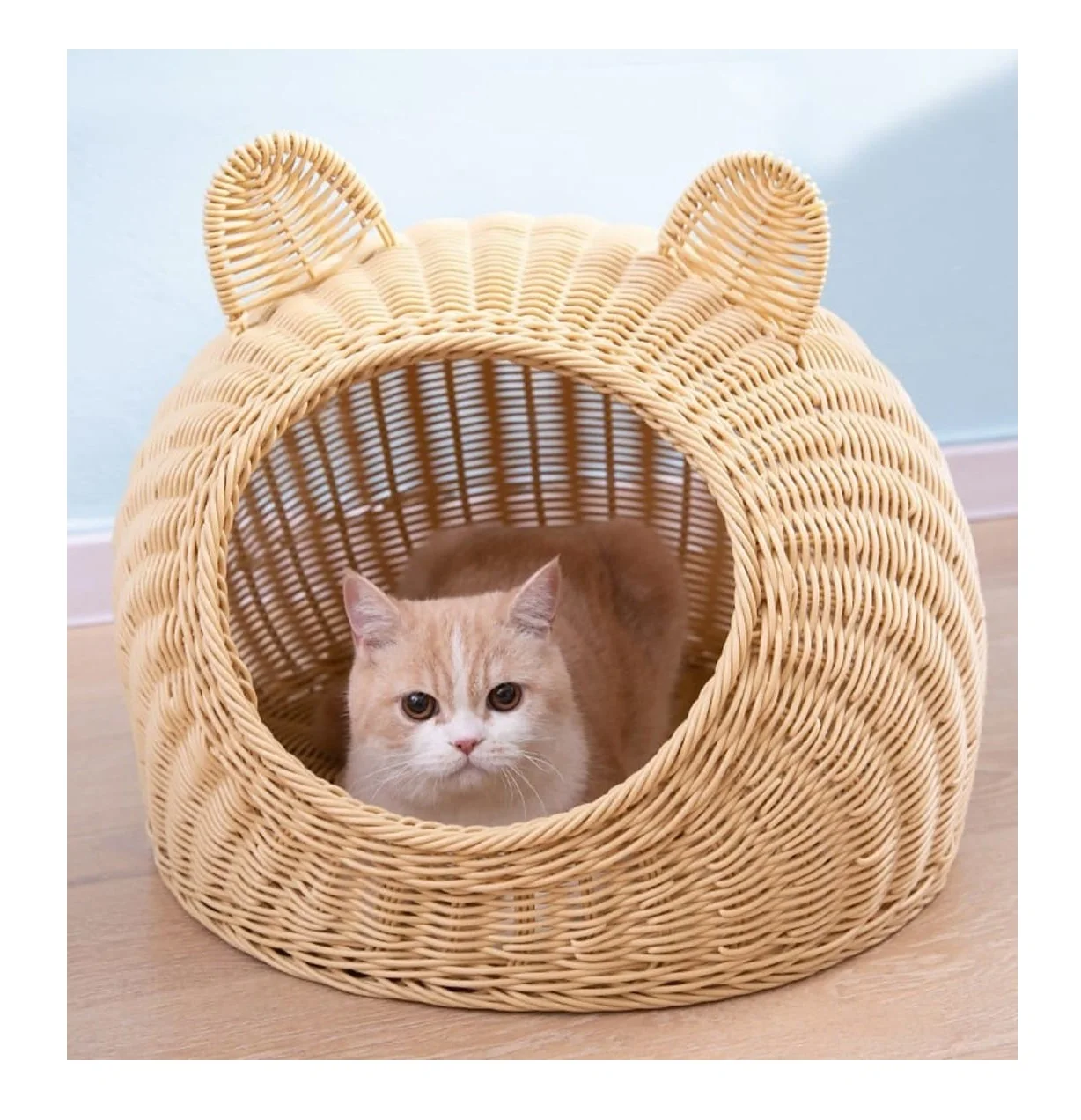 Wicker Cat Bed Pet Basket New Design Rattan Cat Bed Made in Vietnam Pet  Beds 99GD