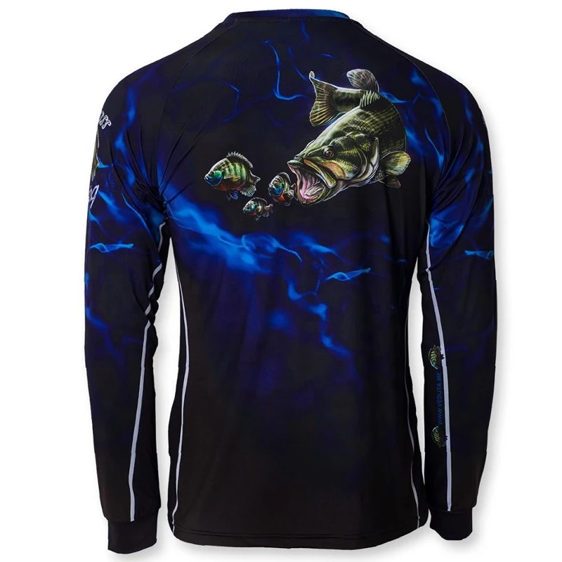 Source Wholesale Long Sleeve Sublimation Print Bass Fishing Jersey Design  Your Own Tounament Sublimated Fishing Jersey on m.