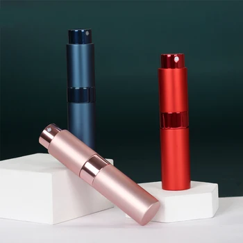 10ml refillable twist up aluminum perfume atomizer for travel