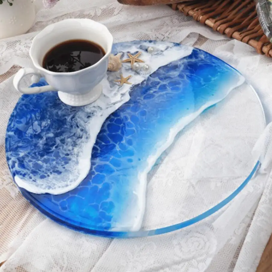 Coaster Resin Molds Silicone Storage Box  Sun Flower Dandelin Epoxy Casting Mould for DIY Art Craft Cup Mat