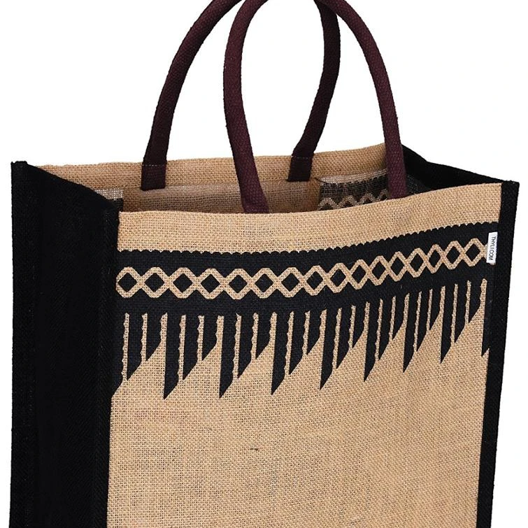 large jute tote bag