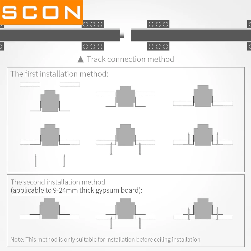 
 Hot selling scon LED TRACK Light  24v 1500mm Recessed LED Linear Light System  