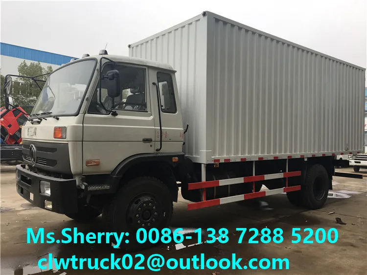 10 Tons 15 Tons DONGFENG Cargo Box Truck Van Truck for Sale in Peru