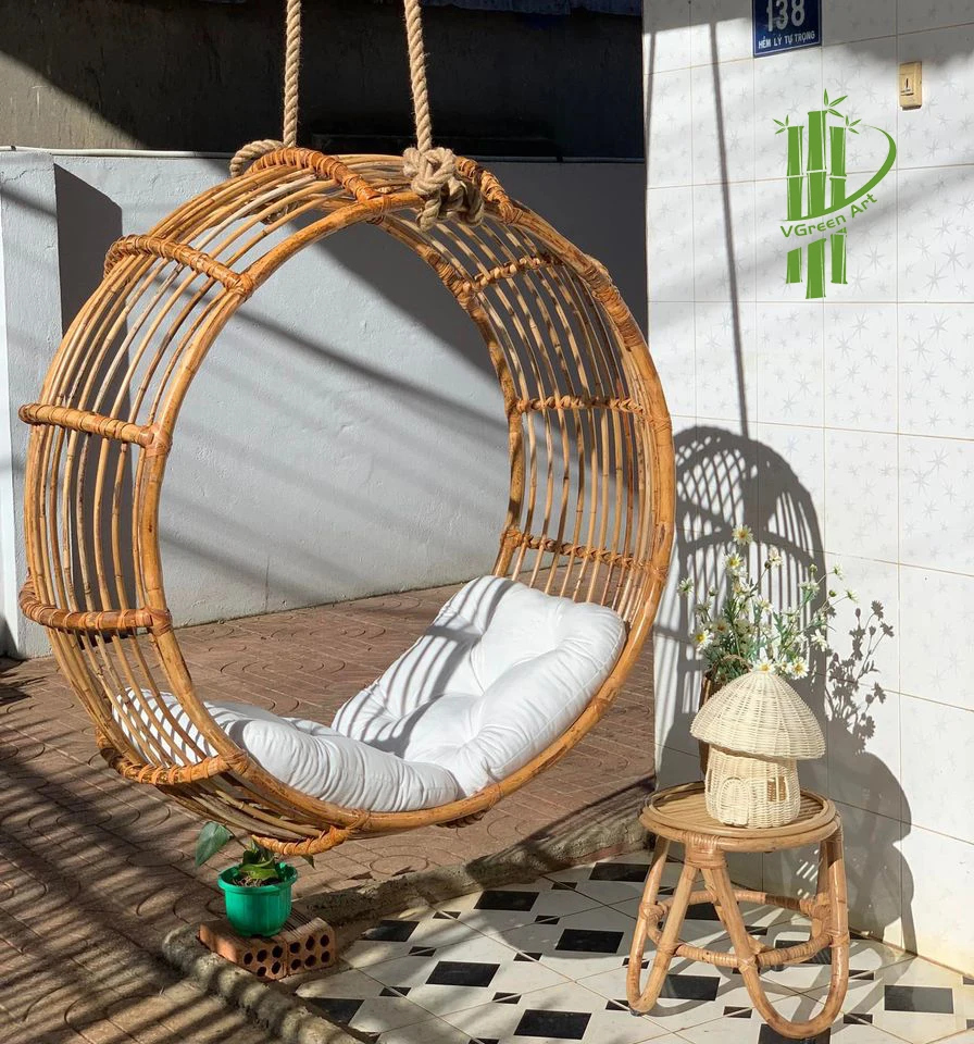Outdoor/garden Furniture Rattan Hanging Chair With Metal Stand Buy