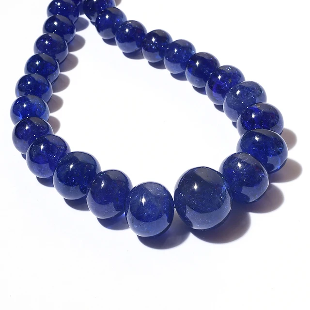 Natural Tanzanite smooth nuggets beads 18x12-9x7.5 MM Tanzanite smooth tumble beads strand for making jewelry