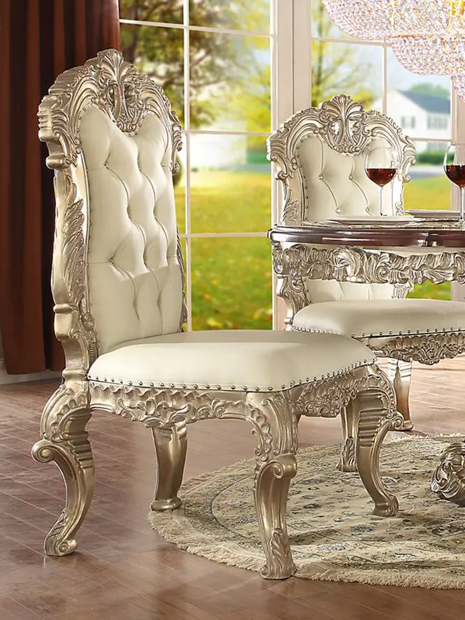 French & Rococo Style High Quality Durable Using Various Tables Dining Room Sets Wooden Best Seller Wholesale Cheap Furniture