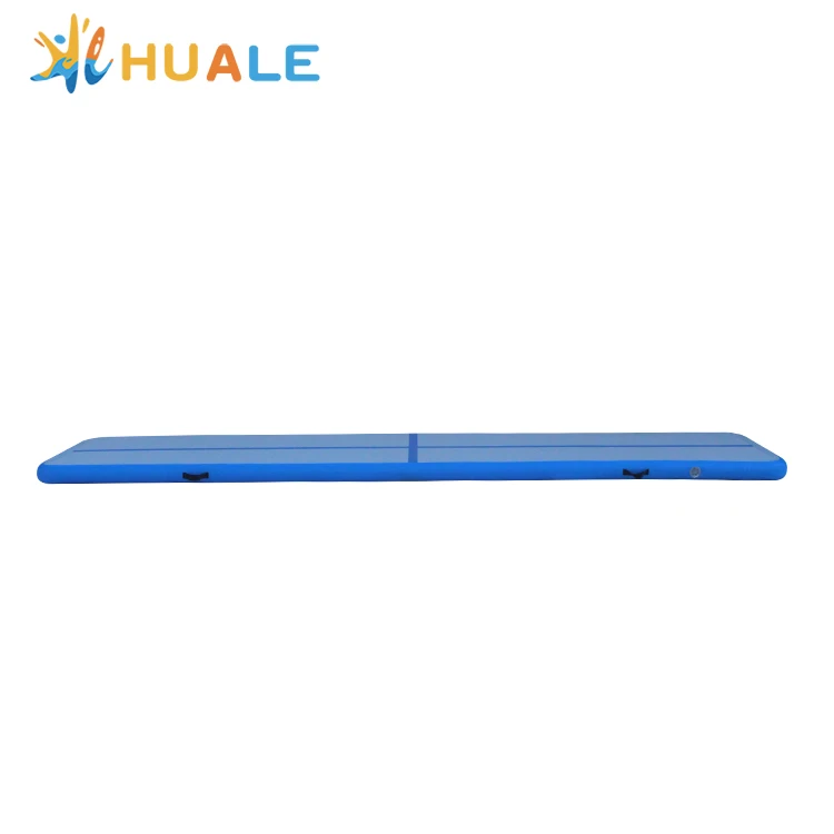 Custom 4x1x0.1m gym airtrack inflatable air track gymnastics tumbling mat air tumble track