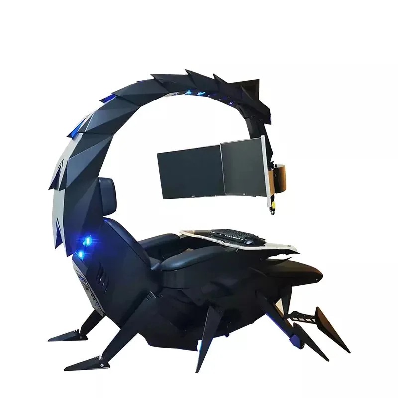 CLUVENS Ergonomic Scorpion Chair Cockpit zero Gravity Office Chair Gaming  Workstation Recliner for Upto Monitors Comfortable