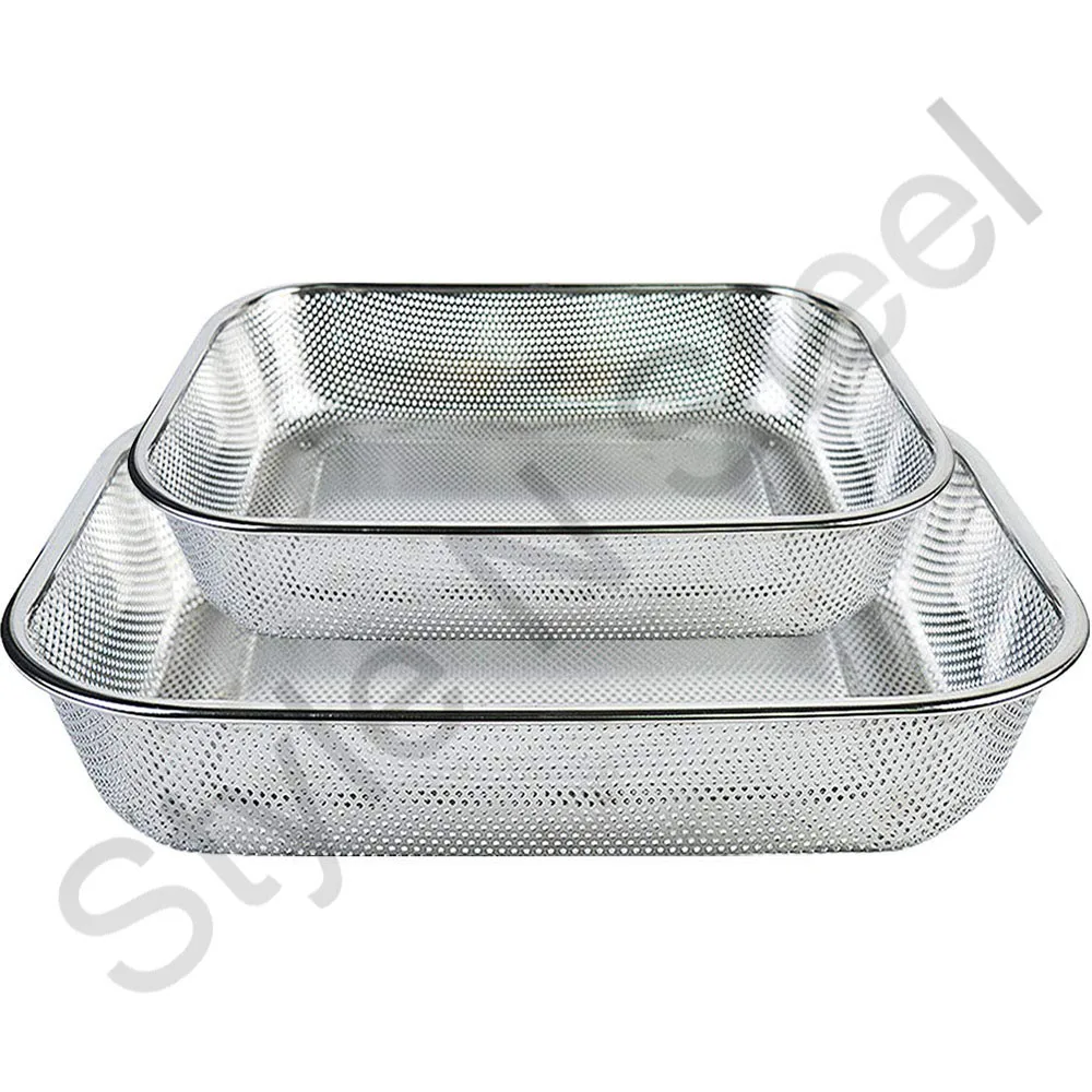 Full Size Strainers And Colanders Steam Table Pan 2piece Stainless