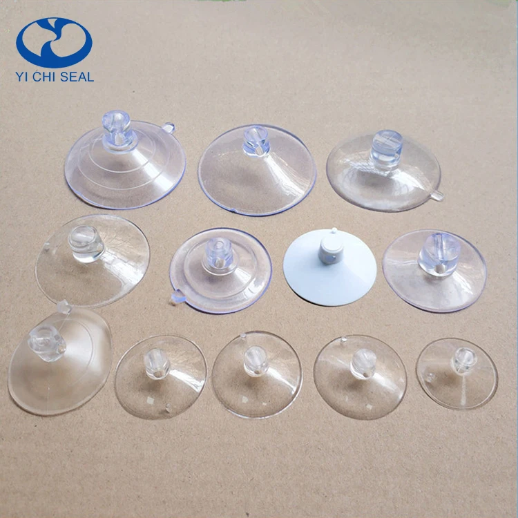 Custom Wholesale Vacuum Glass Clear Suction Cup Silicone Rubber Suckers ...