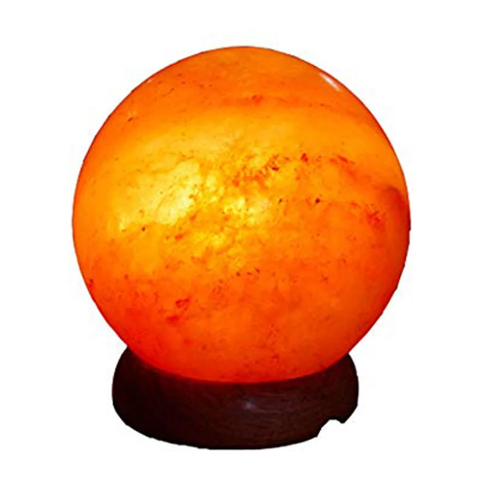 Hand Crafted Light Pink Salt Ball Sphere Shape Salt Lamp Pink Salt Ball ...