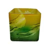 Sombreado en verde y amarillo.