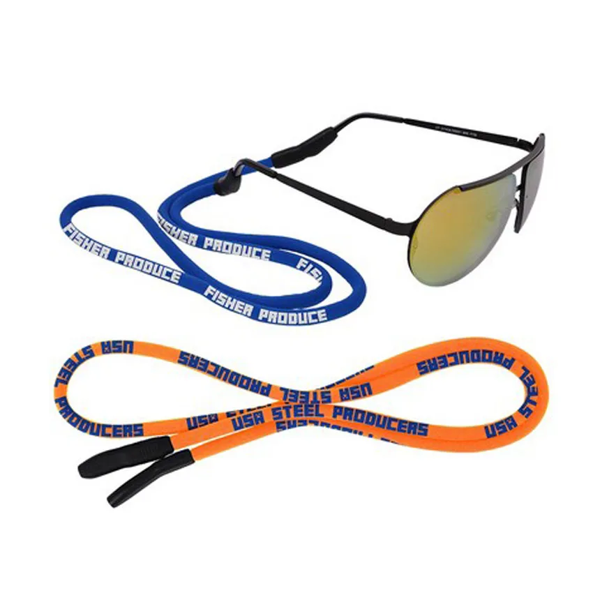 Custom Logo Adjustable Eyewear Retainer Floating Sunglass Strap Cord