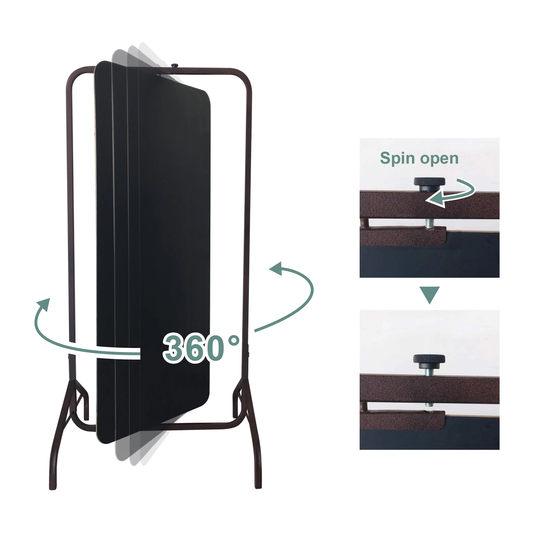 Промышленный стиль, магнитная доска для тротуара, Двусторонняя черная доска, стоячий знак