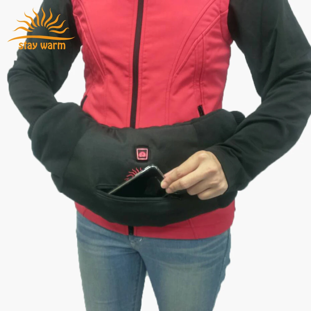 Ветрозащитная Водонепроницаемая ручная муфта с электрическим подогревом 5 В для зимней фотосъемки на открытом воздухе, охоты, кемпинга