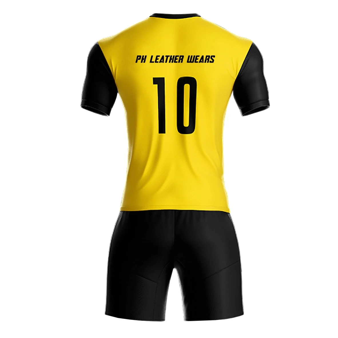 Design 132/Yellow and Black Soccer Jersey