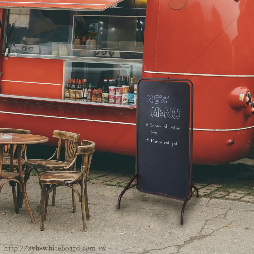 Промышленный стиль, магнитная доска для тротуара, Двусторонняя черная доска, стоячий знак