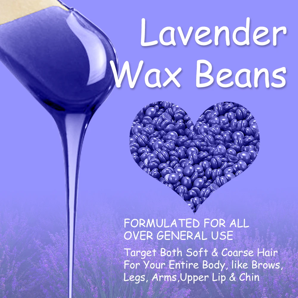 Lifestance 100 г розовый воск для удаления волос на лице с деревянными восковыми палочками домашнего воскового