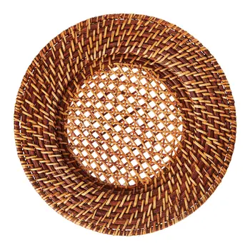 Wholesale Dinnerware Rattan charger plate rattan bamboo plate charger best quality for your restaurant from Vietnam